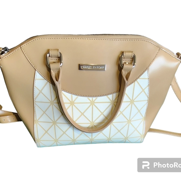 Charles Jourdan italian leather shoulder bag - Picture 1 of 7
